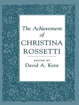 cover image of The Achievement of Christina Rossetti